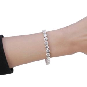 14kt white gold diamond tennis bracelet – luxury watches usa