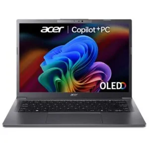 acer aspire 14 ai oled 14" laptop, copilot+ pc intel® core™ ultra 5, 512 gb ssd, grey