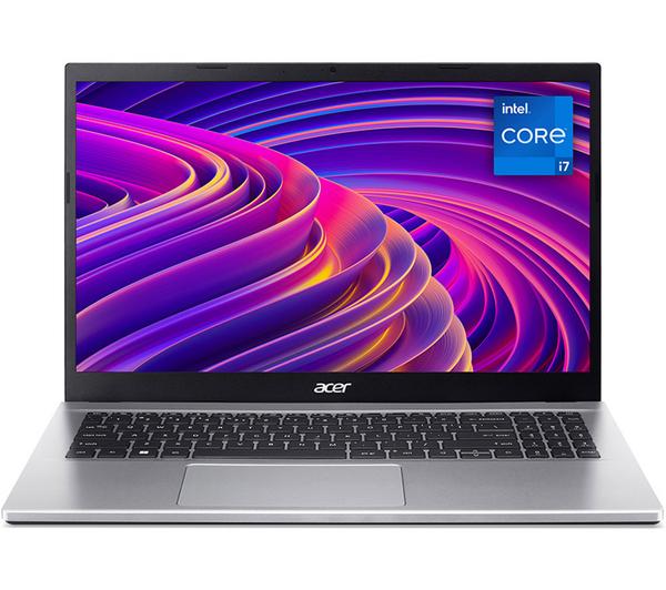 acer aspire 3 15.6" laptop intel® core™ i7, 512 gb ssd, silver