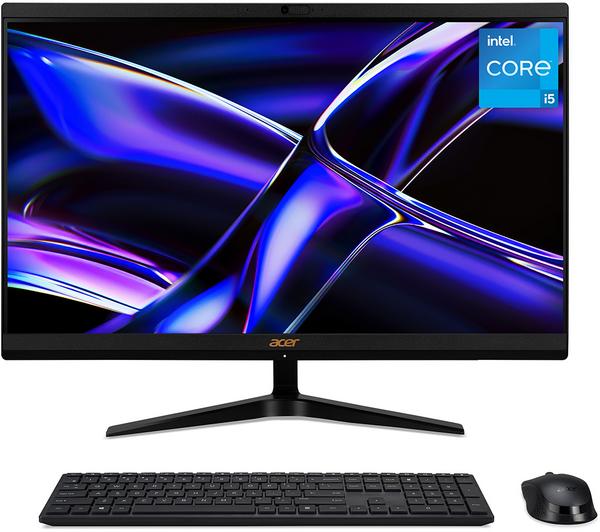 acer aspire c24 1800 23.8" all in one pc intel® core™ i5, 512 gb ssd, black