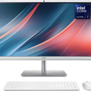 acer aspire c27 195es 27" all in one pc intel® core™ ultra 7, 1 tb ssd, white