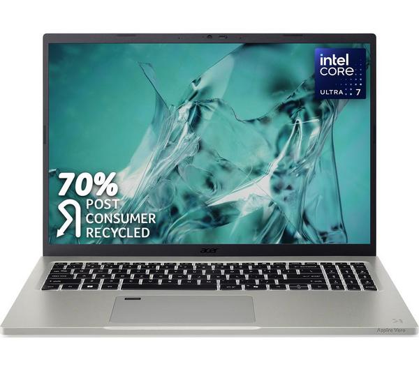 acer aspire vero 16" laptop intel® core™ ultra 7, 1 tb ssd, grey