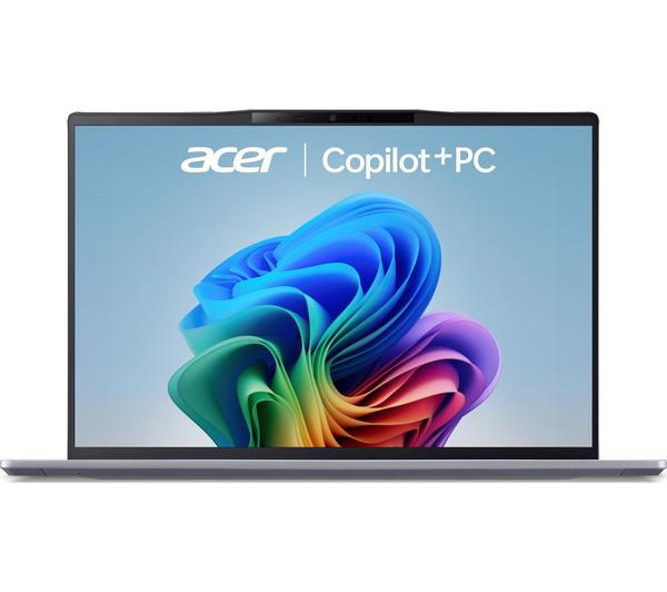acer swift 14 ai 14.5" laptop, copilot+ pc snapdragon x plus, 1 tb ssd, silver