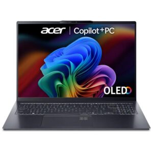 acer swift ai 16" laptop, copilot+ pc intel® core™ ultra 7, 1 tb ssd, black