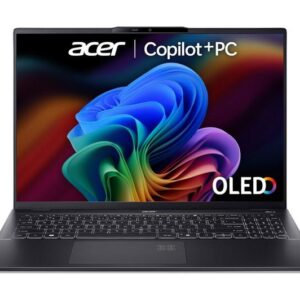acer swift ai 16" laptop, copilot+ pc intel® core™ ultra 7, 1 tb ssd, black