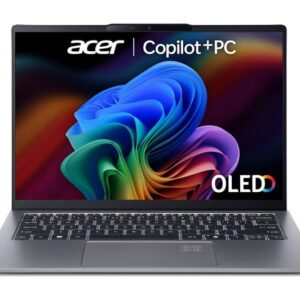 acer swift go 14 ai oled 14" laptop, copilot+ pc amd ryzen ai 7, 1 tb ssd, silver