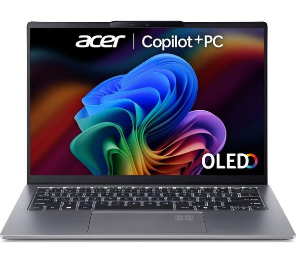 acer swift go 14 ai oled 14" laptop, copilot+ pc amd ryzen ai 7, 1 tb ssd, silver