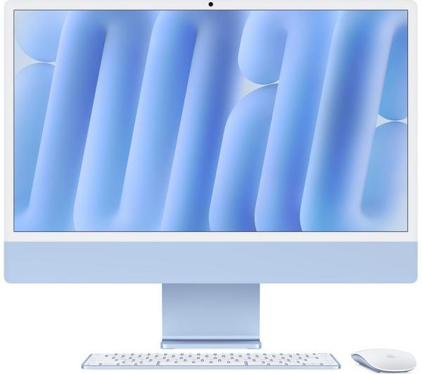 apple imac 4.5k 24" (2024) m4, 256 gb ssd, blue