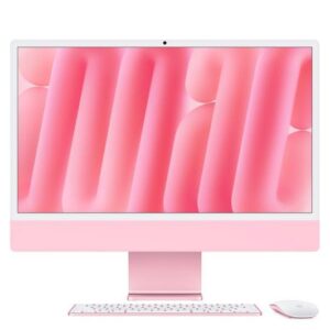 apple imac 4.5k 24" (2024) m4, 256 gb ssd, pink