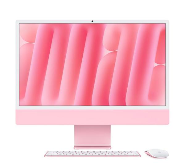 apple imac 4.5k 24" (2024) m4, 256 gb ssd, pink