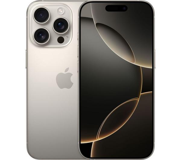 apple iphone 16 pro 256 gb, natural titanium