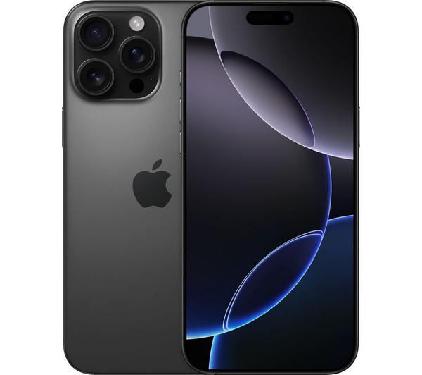 apple iphone 16 pro max 256 gb, black titanium