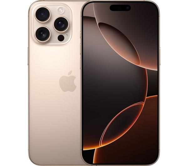 apple iphone 16 pro max 256 gb, desert titanium