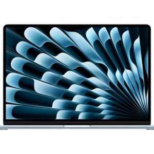 apple macbook air 15" (2025) m4, 256 gb ssd, sky blue