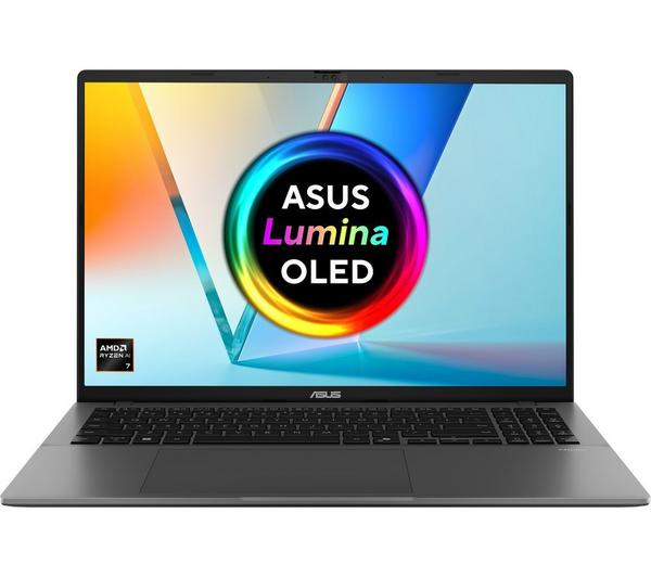 asus vivobook s16 16" laptop amd ryzen ai 7, 1 tb ssd, matte grey