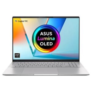 asus vivobook s16 oled 16" laptop, copilot+ pc amd ryzen ai 9, 1 tb ssd, cool silver