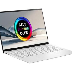 asus zenbook s 14 14" laptop, copilot+ pc – intel® core™ ultra 7, 1 tb ssd, white