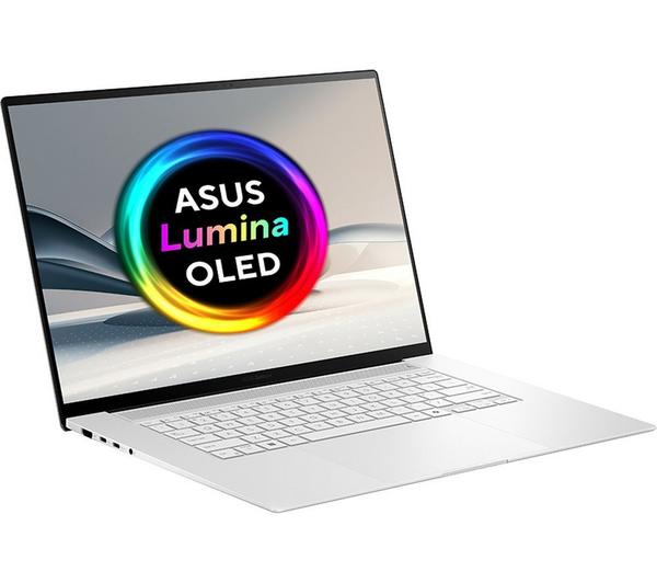 asus zenbook s 16 oled 16" laptop amd ryzen ai 9, 1 tb ssd, white