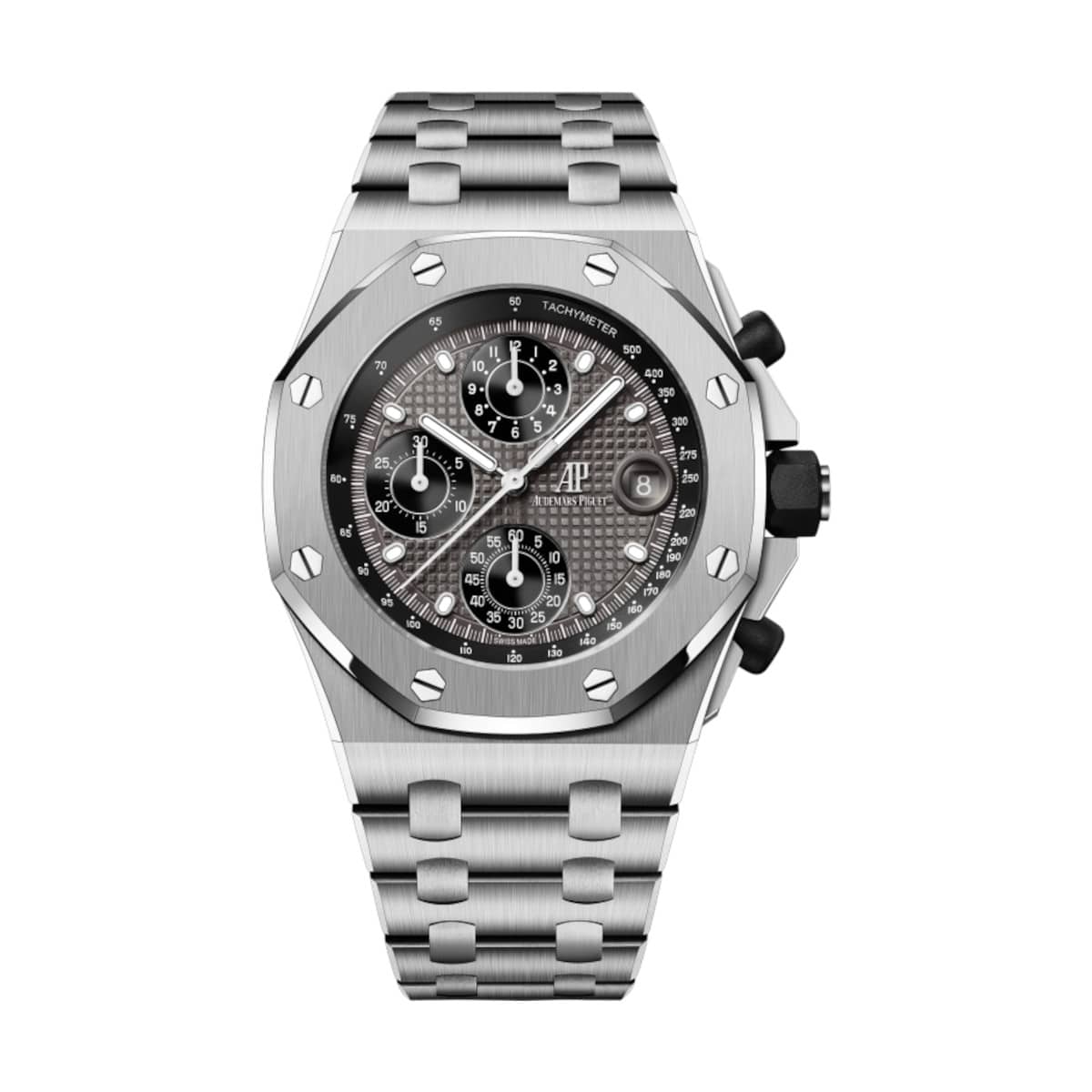 audemars piguet 26238ti.oo.2000ti.01 royal oak offshore grey dial...