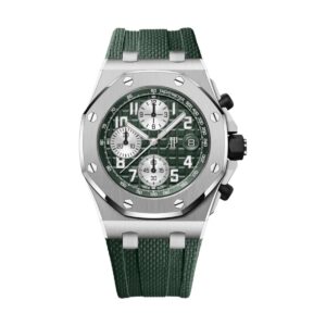audemars piguet 26238ti.oo.a056ca.01 royal oak offshore green dial...