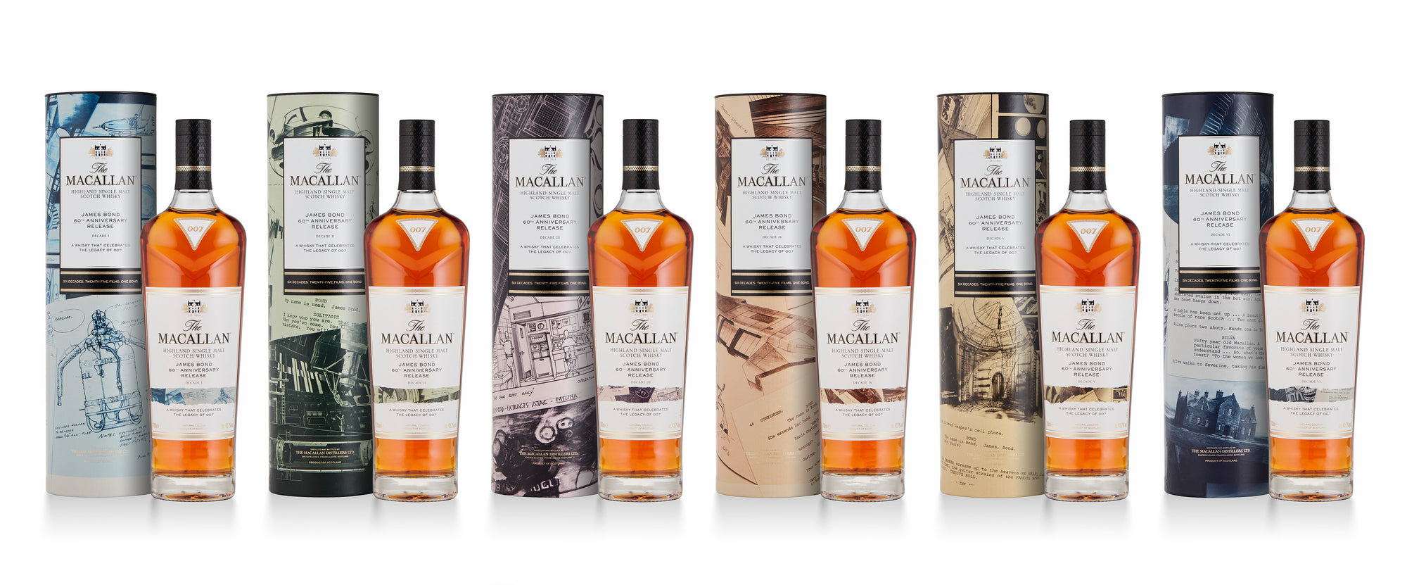 buy macallan james bond 60th anniversary decade i vi