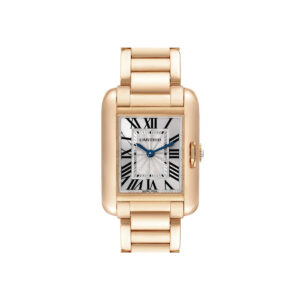 cartier ref. 3487 tank anglaise small 23mm rose gold ladies watch...