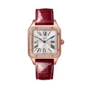 cartier santos dumont wjsa0016 silvered sunray dial large –...