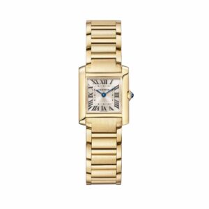 cartier tank française wgta0114 golden sunray dial yellow gold...