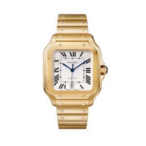 cartier wgsa0029 santos de cartier opaline dial large – luxury...