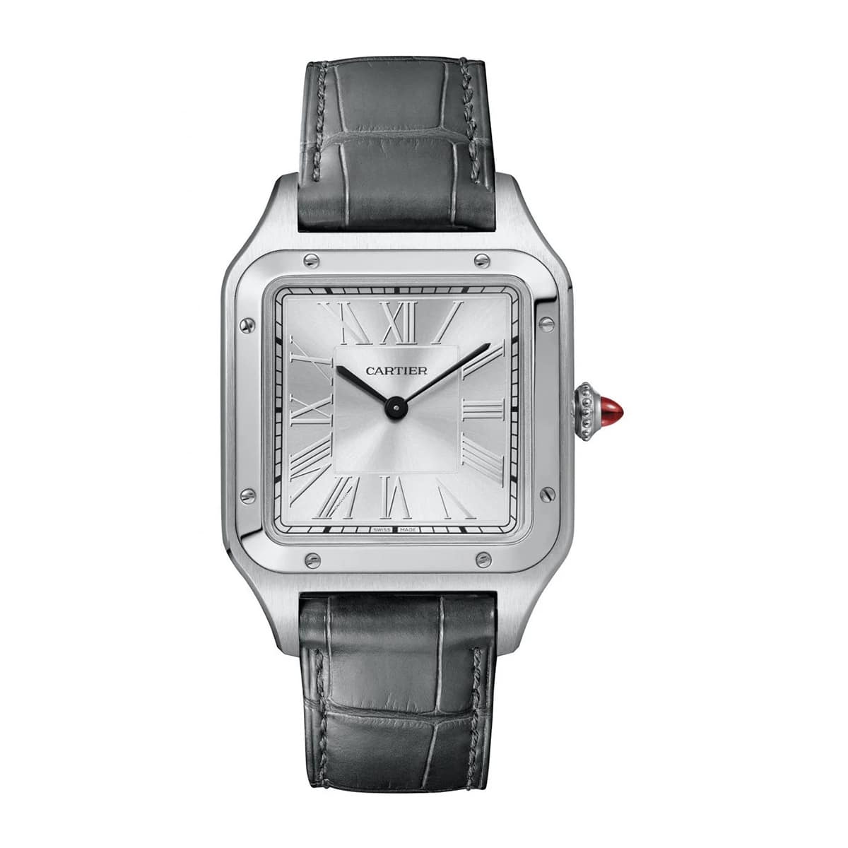 cartier wgsa0034 santos dumont silver dial – luxury watches usa