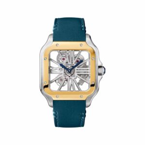cartier whsa0024 santos de cartier yellow gold skeleton dial large...