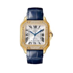 cartier wjsa0013 santos de cartier sunray effect dial medium –...