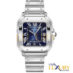 cartier wsaa0030 santos de cartier 35.1 mm stainless steel watch...