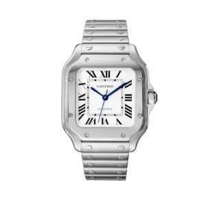 cartier wssa0029 santos de cartier opaline dial medium – luxury...