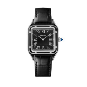 cartier wssa0046 santos dumont black dial large – luxury watches usa