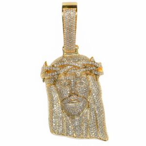 gold jesus pendant with diamonds – luxury watches usa