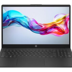 hp 15 fd0554sa 15.6" laptop intel® core™ i5, 256 gb ssd, jet black