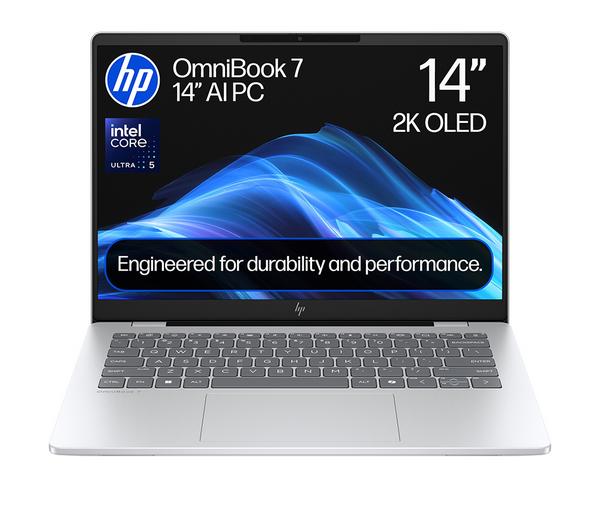 hp omnibook 7 ai 14" laptop intel® core™ ultra 5, 512 gb ssd, silver