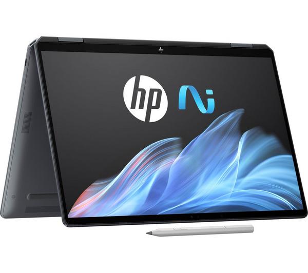 hp omnibook ultra flip 14" 2 in 1 laptop, copilot+ pc intel® core™ ultra 7, 1 tb ssd, grey