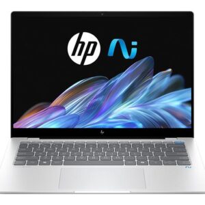 hp omnibook x 14" laptop, copilot+ pc snapdragon x plus, 512 gb ssd, silver