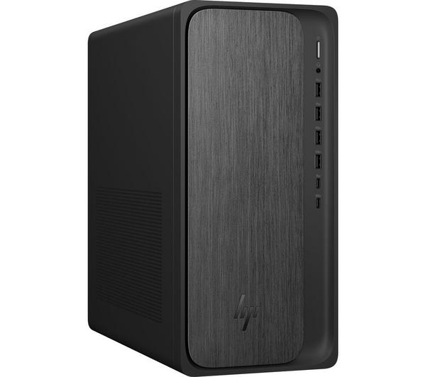 hp omnidesk m02 0000na desktop pc amd ryzen 5, 512 gb ssd, grey wood