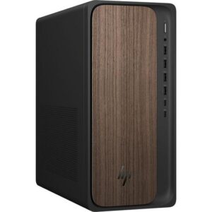hp omnidesk m03 0000na ai desktop pc intel® core™ ultra 7, 1 tb ssd, dark wood