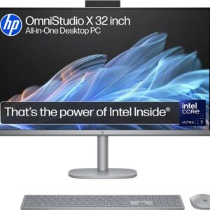hp omnistudio x 32 c0004na 31.5" all in one pc intel® core™ ultra 7, 1 tb ssd, silver