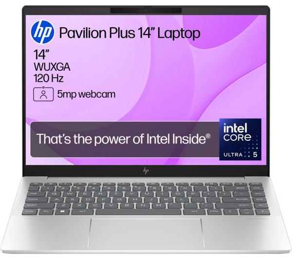 hp pavilion plus 14 ew1501sa 14" laptop intel® core™ ultra 5, 512 gb ssd, silver