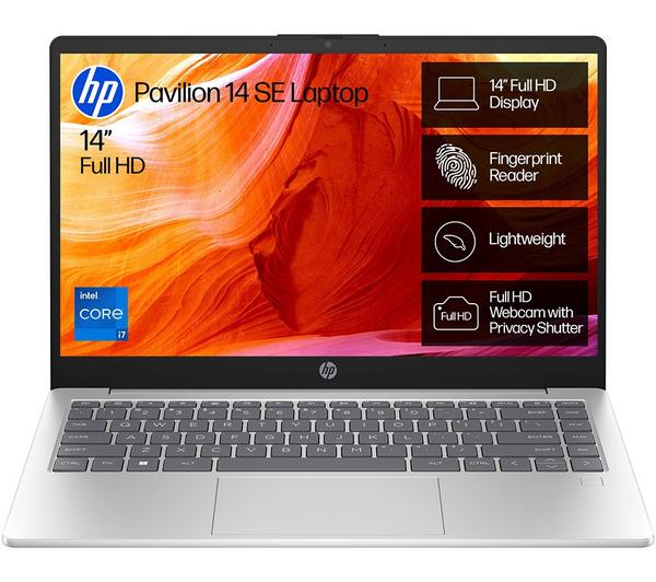 hp pavilion se 14 ep0520sa 14" laptop intel® core™ i7, 512 gb ssd, silver