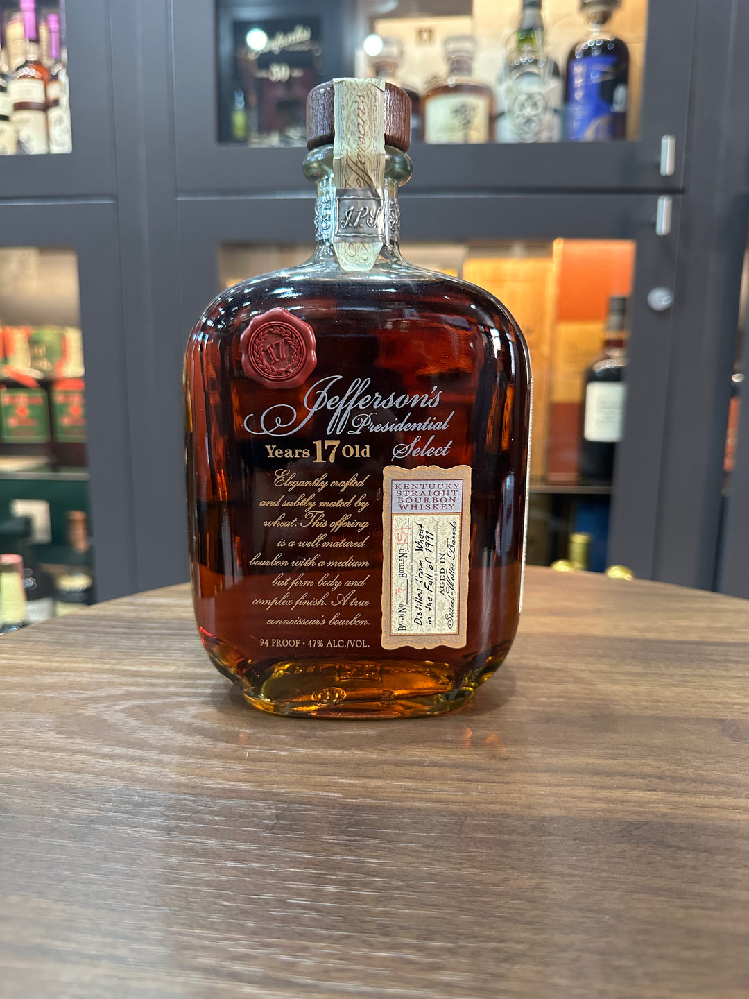 jefferson's bourbon presidential select 17 year old
