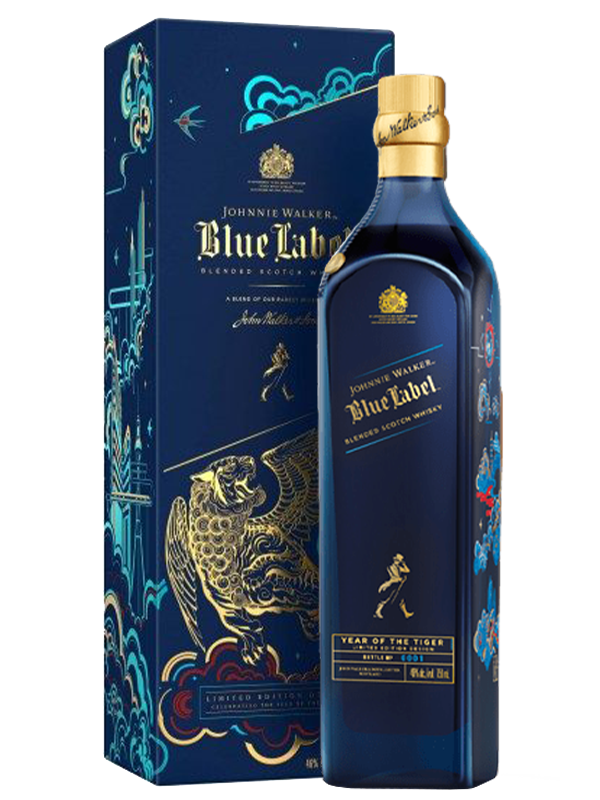 johnnie walker blue label 2022 chinese new year year of the tiger whisky premium liquor store
