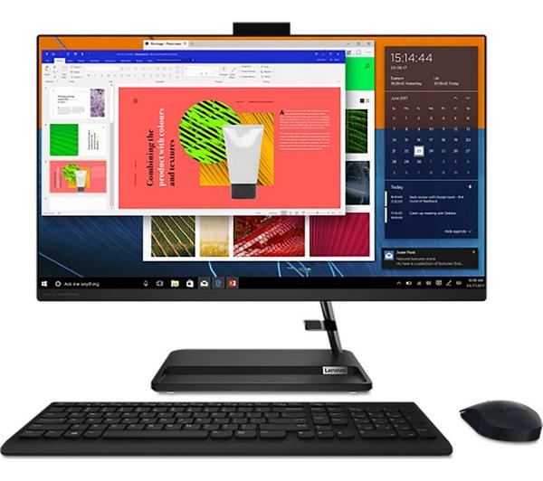 lenovo ideacentre aio 3 27" all in one pc amd ryzen 5, 1 tb ssd, black