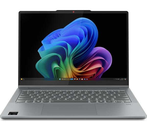 lenovo ideapad 5 14" 2 in 1 laptop, copilot+ pc snapdragon x plus, 512 gb ssd, luna grey