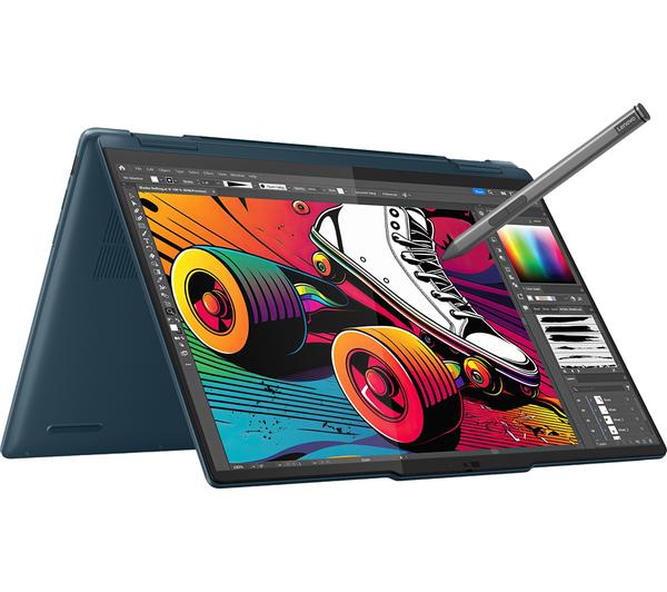 lenovo yoga 7 14" 2 in 1 laptop intel® core™ ultra 7, 512 gb ssd, tidal teal